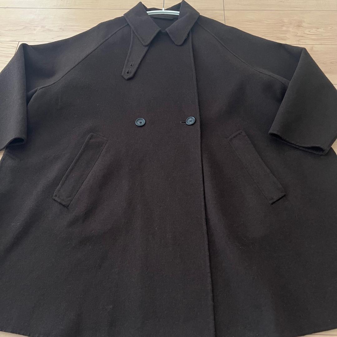 22aw Beauty & Youth リバー ポンチョ コート ブラウン S