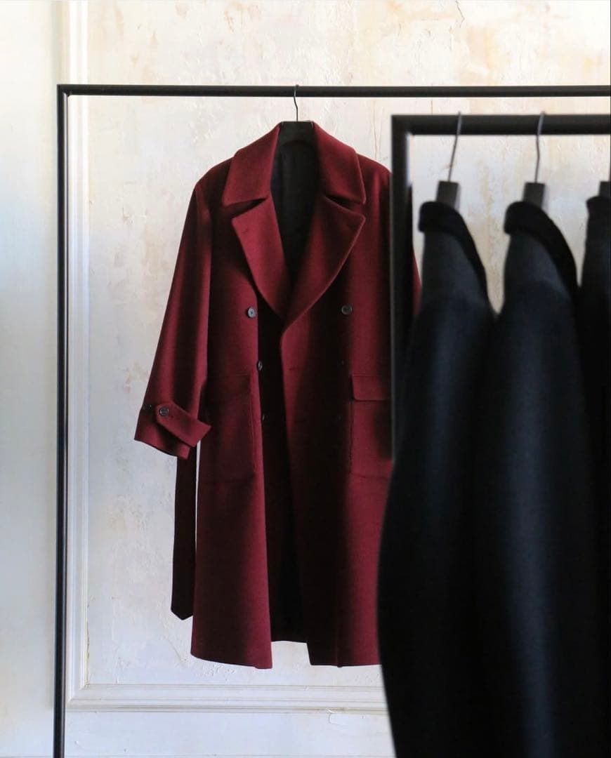 ecole de pensee カシミア混　オーバサイズ　コート　44