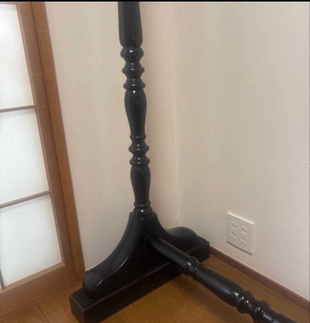 クラシックスタイル 木製衣桁 ブラック