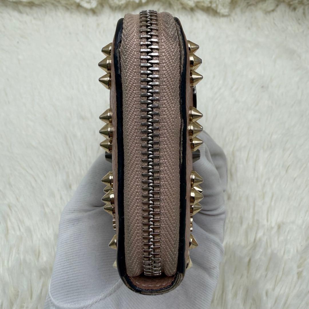 ✨美品✨ クリスチャンルブタン 長財布 パネトーネ レザー ピンクベージュ