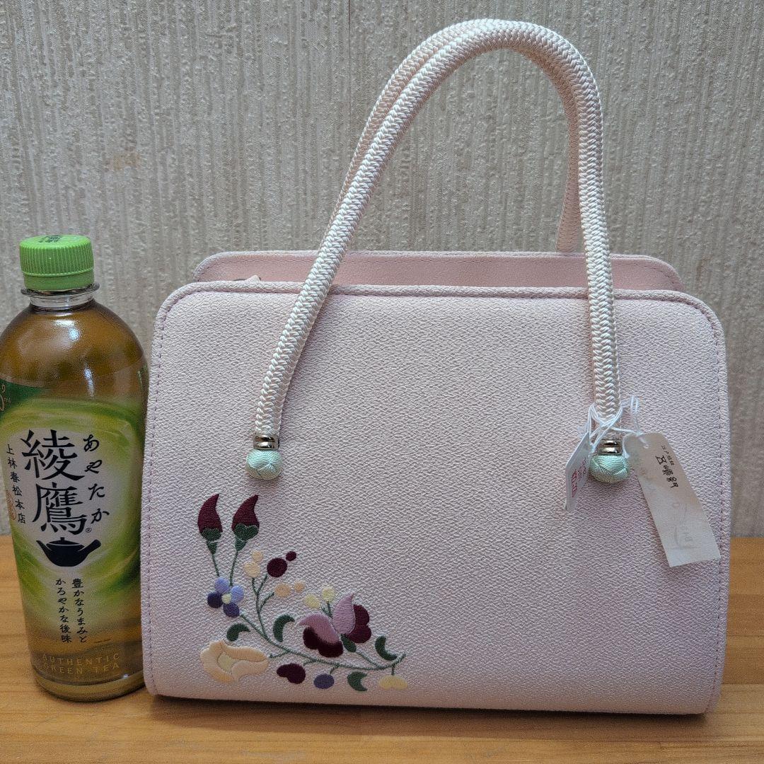 【即購入OK】 刺繍 和装用　ハンドバッグ　五嶋紐　カバン　着物　結婚式　成人式