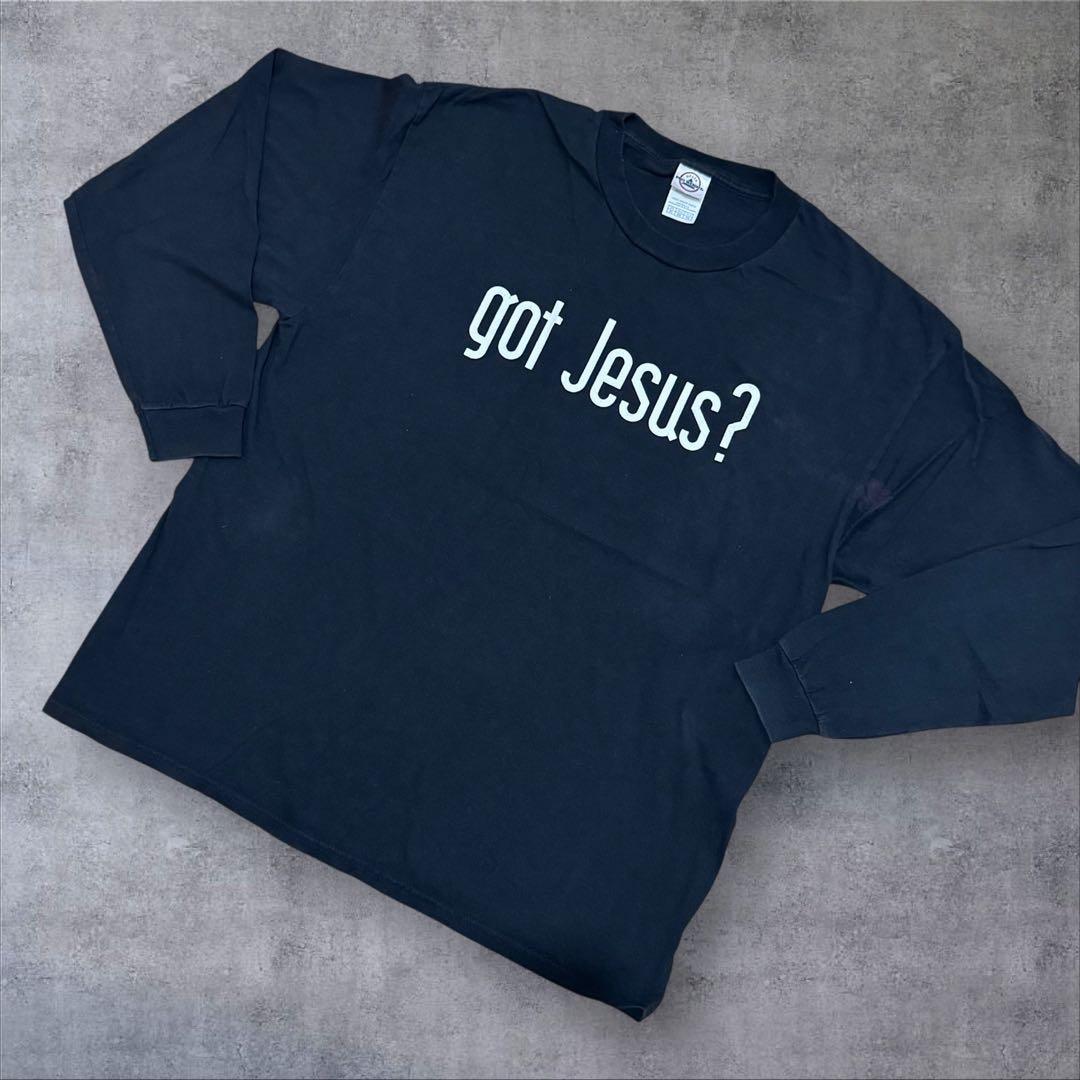 got jesus？　デルタボディ　ロンT ヴィンテージ Tシャツ　ジーザス