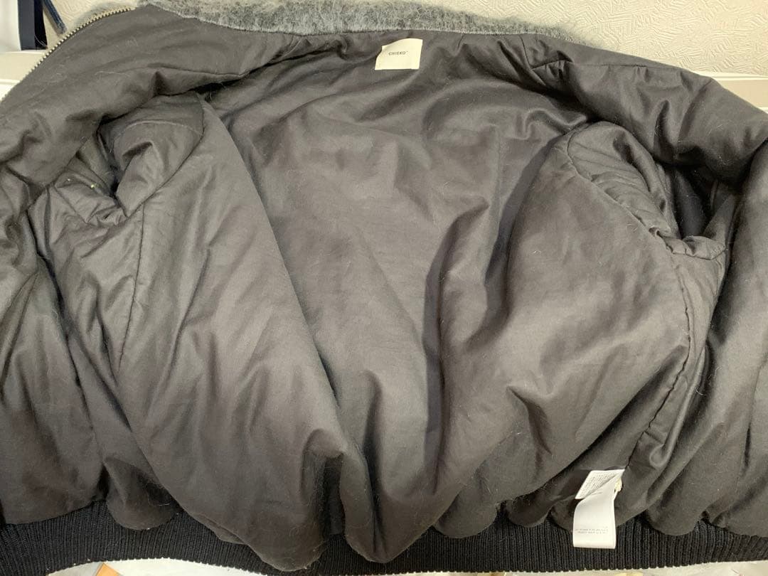 値下げ中！CHIEKO+ shaggy blouson 36 grey ブルゾン