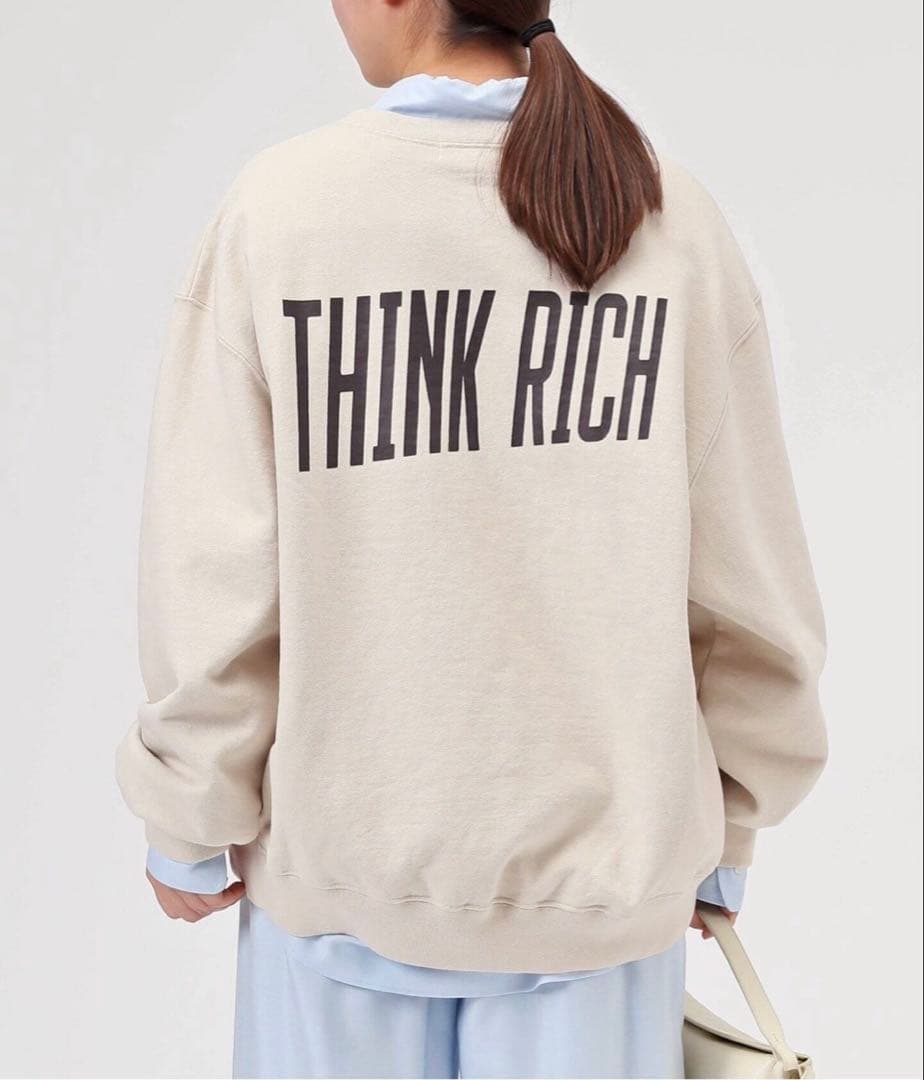 極美品☆AP STUDIO PRINT SWEAT PULLOVER ナチュラル