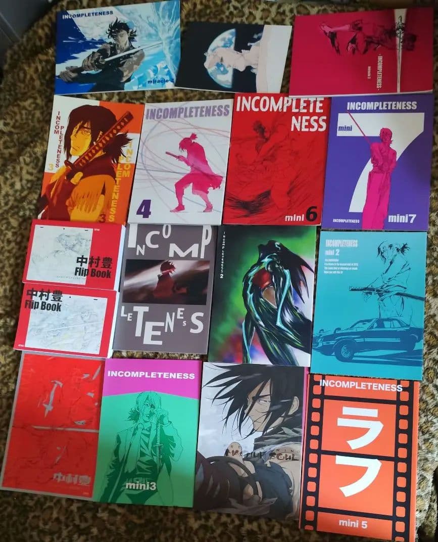 中村豊　アニメーション原画集　最初期&企業本　16冊セット