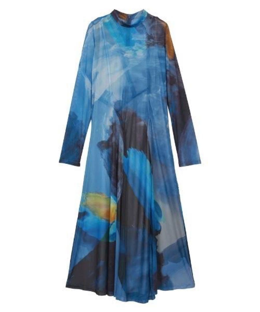 ワンピース Ameri ELIZABETH STAINEDGLASS SHEERDRESS