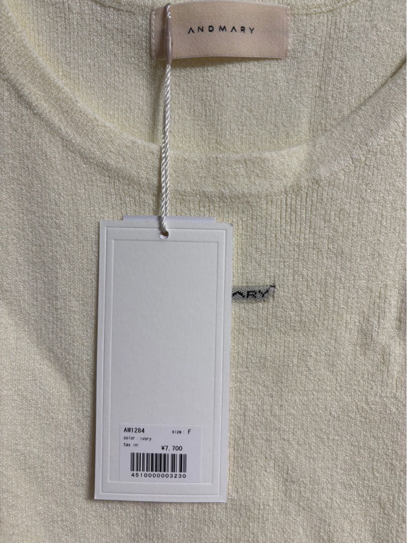 andmary Avrill ribbon tops アイボリー