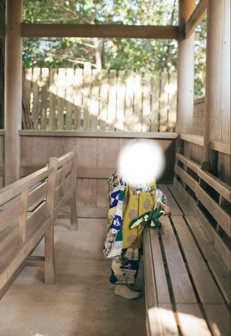 3歳　男の子　被布　アンティーク着物