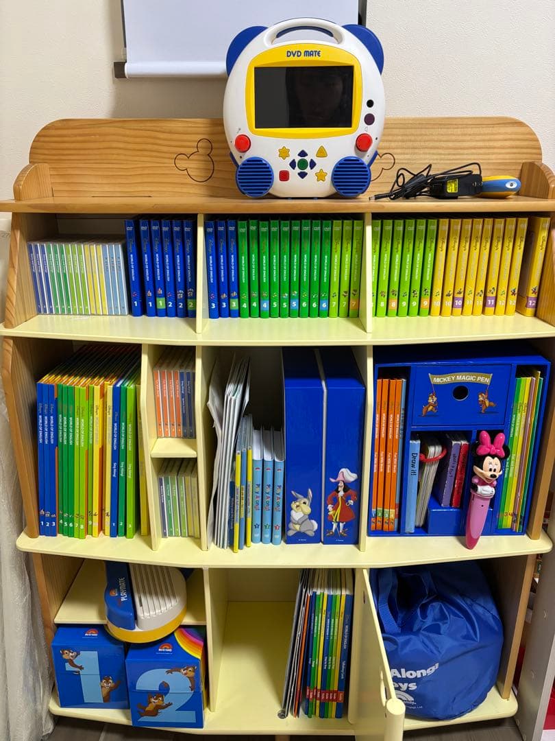 ②2019年 ディズニー英語システムDWE MTDSGパック＋棚