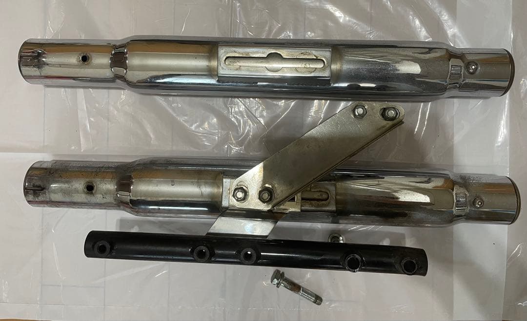 MOTOR STAGE マフラーセット/車検対応サイレンサー＋エキパイ/evo