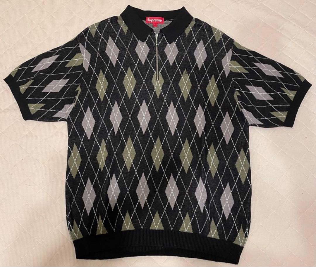 トップス Supreme Argyle Zip Polo