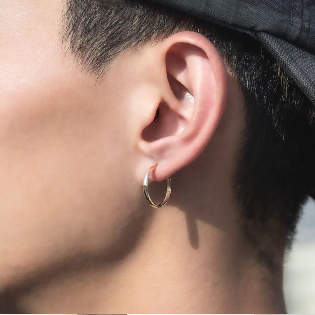 AVALANCHE 10k YG フープピアス 17mm