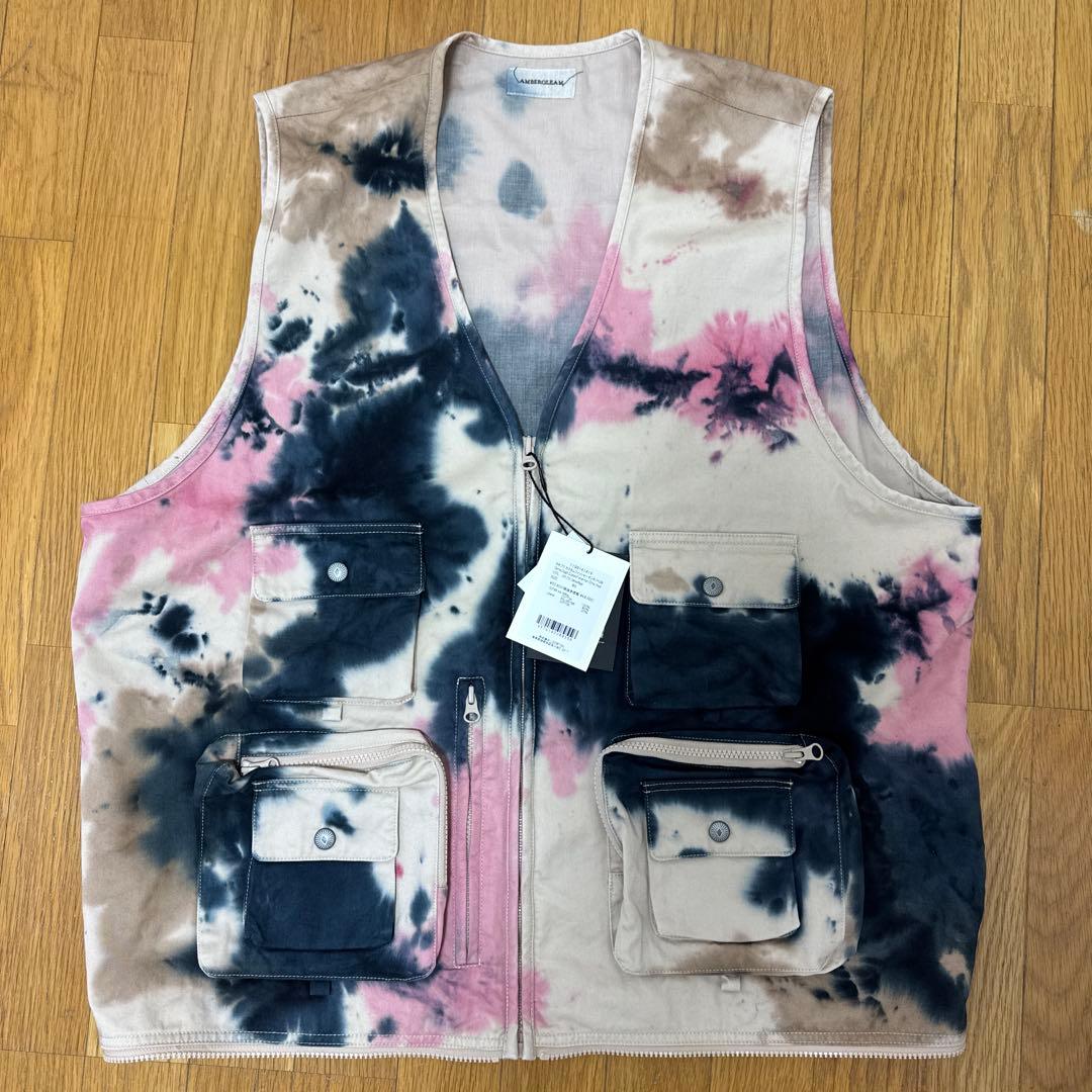 AMBERGLEAM カモフラ カスタムフィッシャーマンチノベスト　big