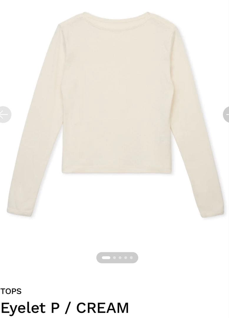 トップス SHISHIKUI Eyelet P CREAM