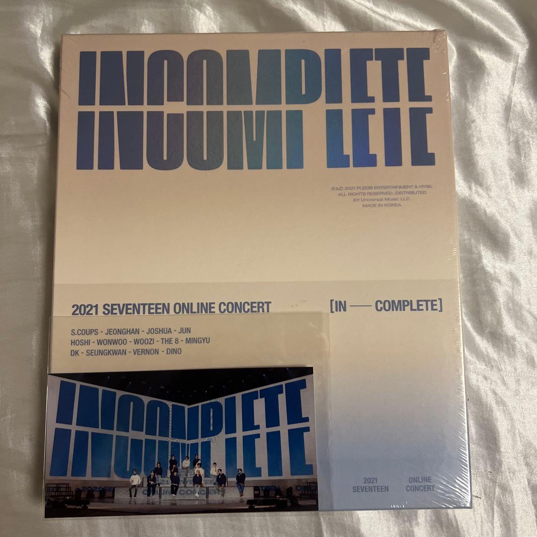 SEVENTEEN INCOMPLETE Blu-ray 新品未開封　日本語字幕