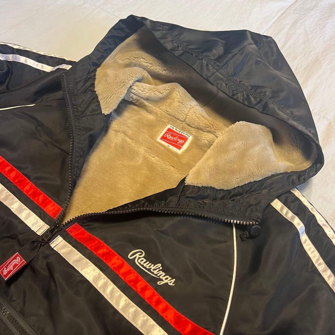 RAWLINGS ナイロンセットアップ L ブラック 野球 スポーツ 運動着