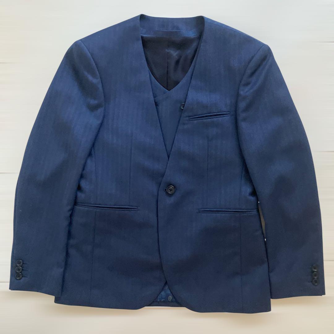 life style orderメンズウエディングスーツ ノーカラースリーピース