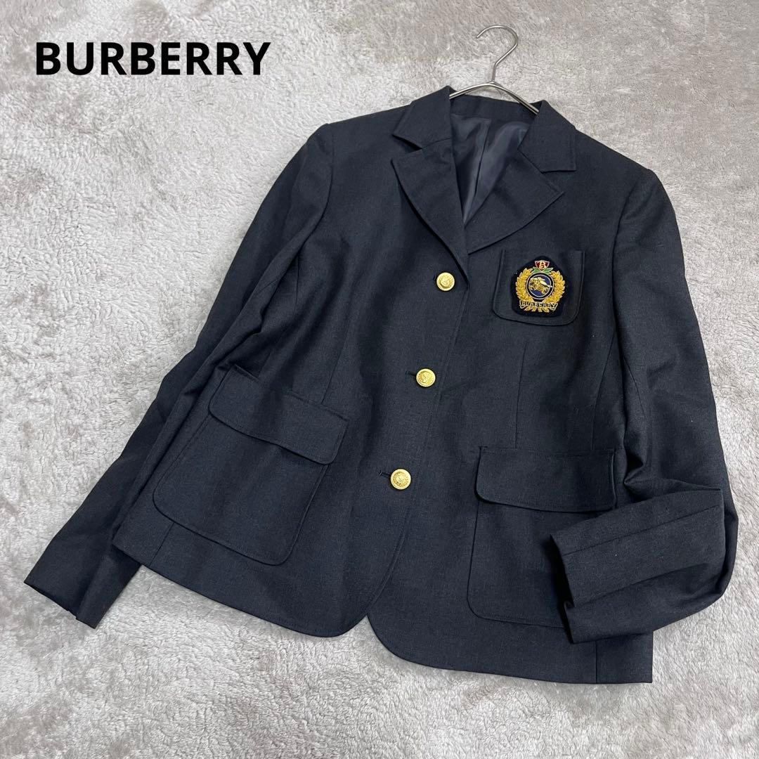 バーバリー ロンドン　160 キッズ　ブレザー　金ボタン　ジャケット　エンブレム