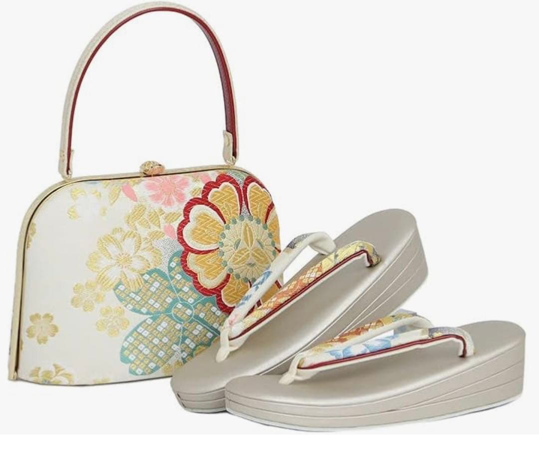 正絹帯草履バックセット　　Fサイズ