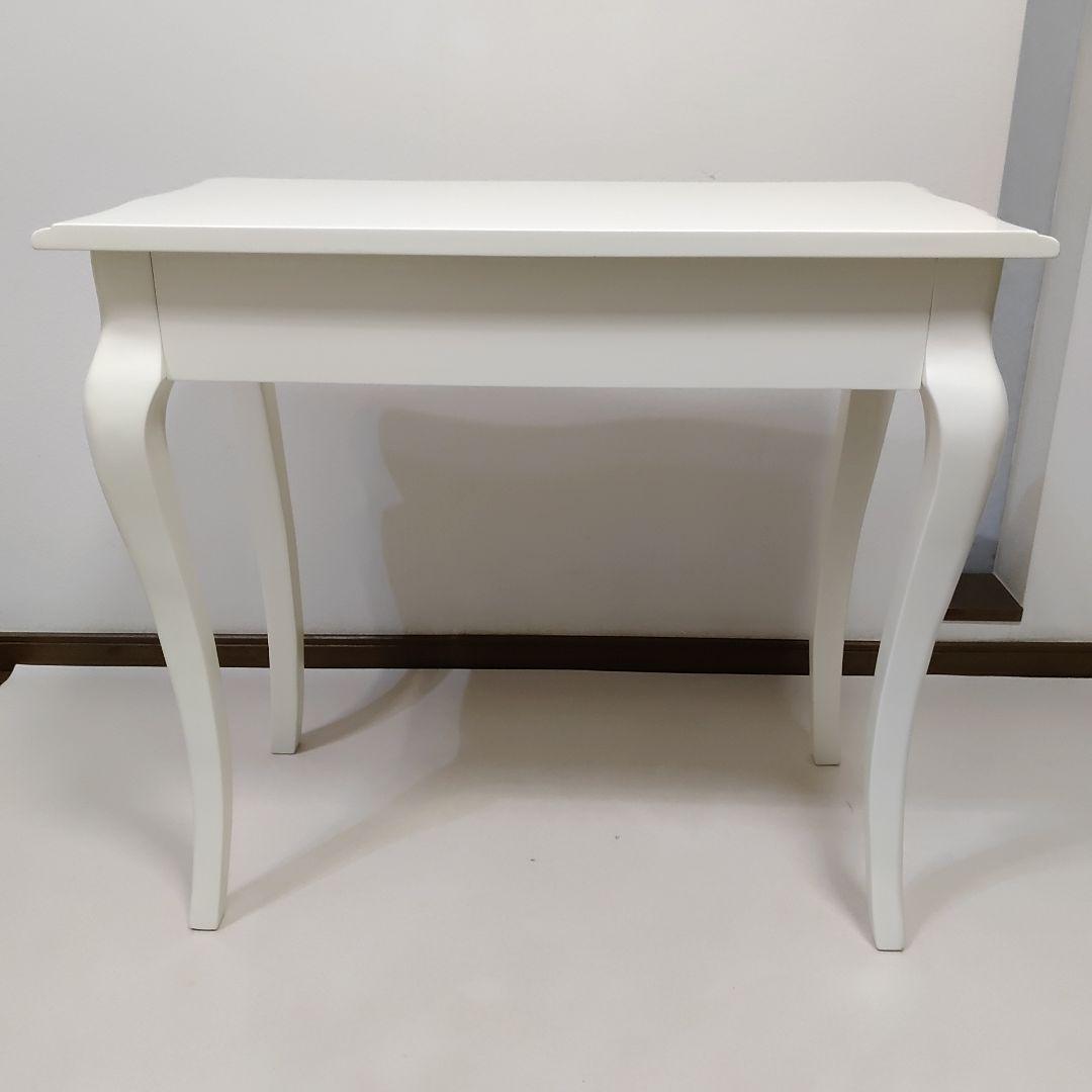 コンソールテーブル 猫脚デスク ドレッサー ホワイト