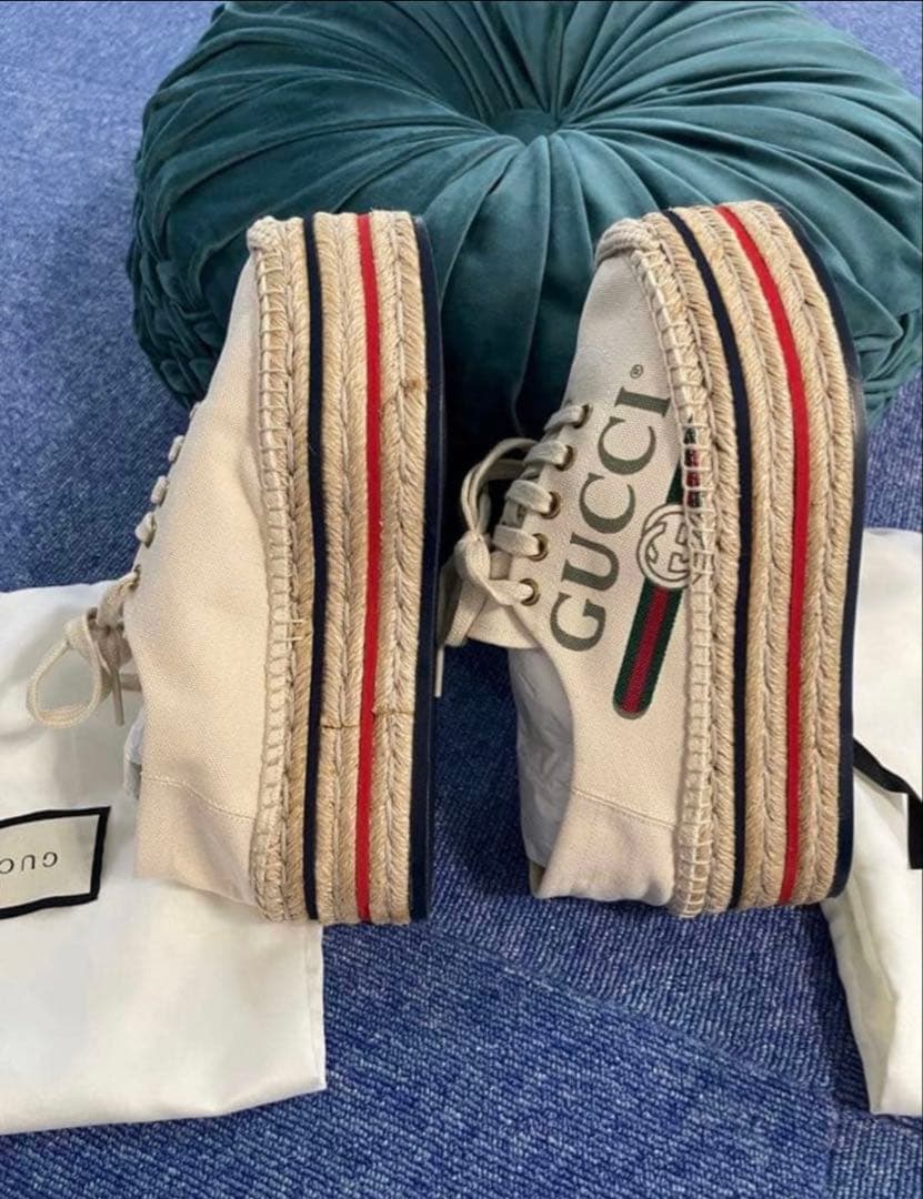 GUCCI 厚底スニーカー 23.5 美品