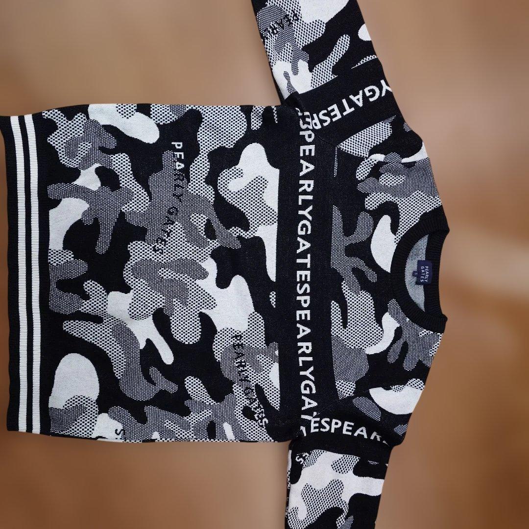 PEARLY GATES 迷彩柄ニットセーター　オシャレなセーター