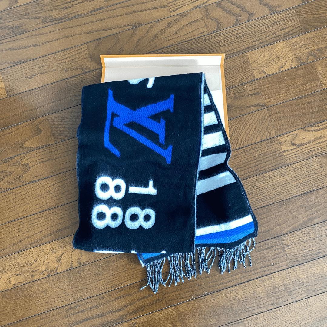 【未使用箱付】LOUIS VITTON ルイ ヴィトン マフラー　ブラック