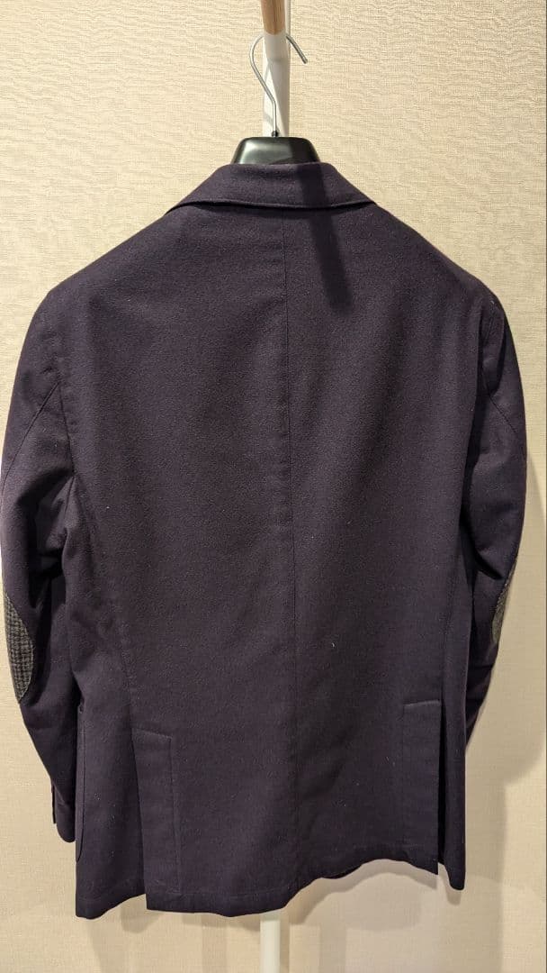 L.B.M.1911 エルボーパッチ付きテーラードジャケット ダークネイビー