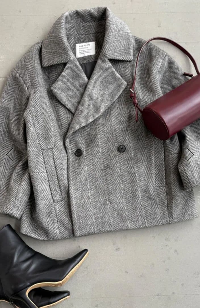 早いもの勝ち☆再お値下げ☆低身長caho146cm シャギージャコット