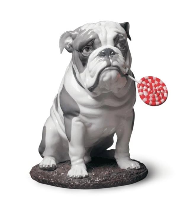 【最終価格】リヤドロ ブルドッグとロリポップ