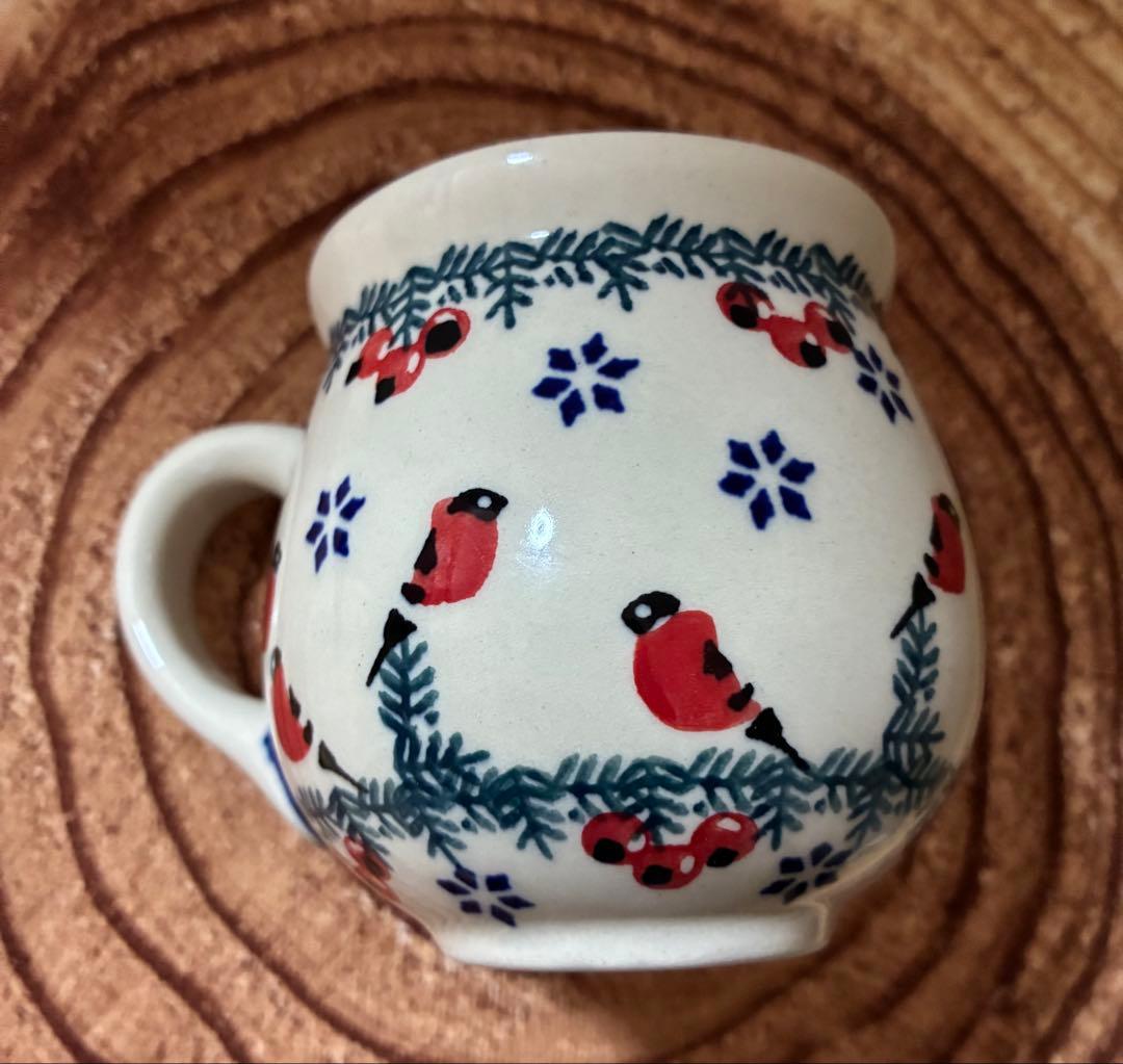 12/6まで　ポーリッシュポタリー　プレート&マグカップ　4点セット　クリスマス