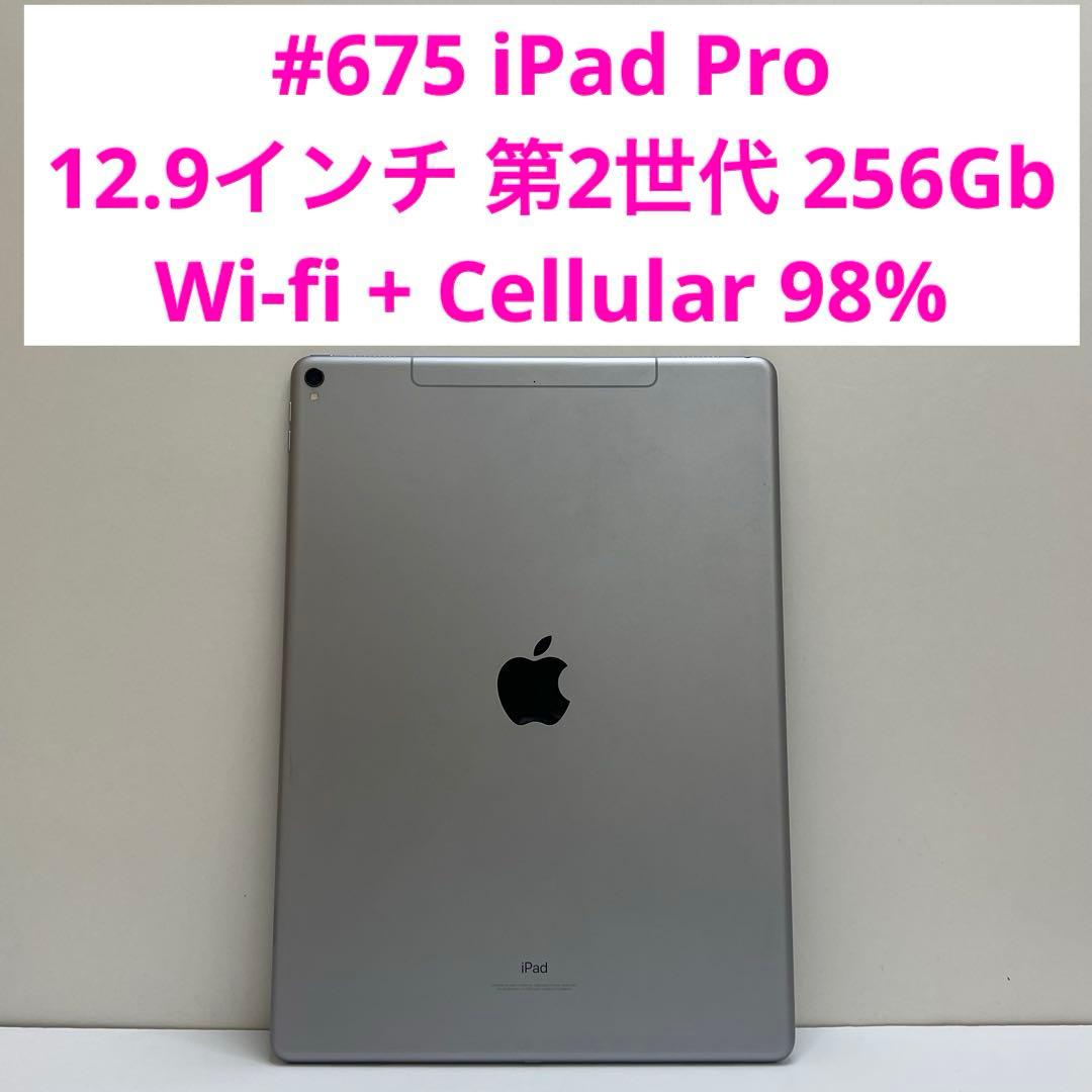 #675 iPad Pro 12.9inch 第2世代256Gb Cellula