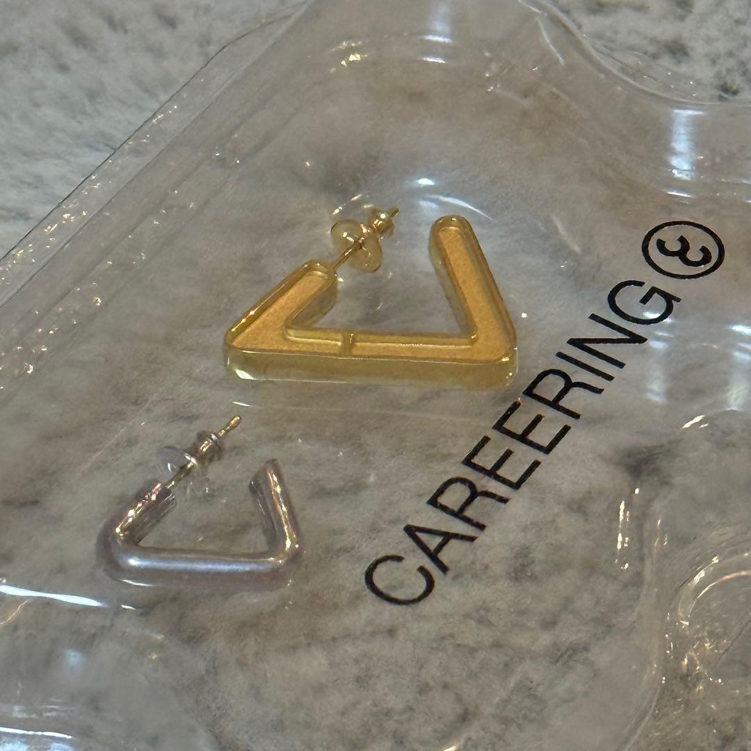 JJCAREERING TRIANGLEトライアングル ピアス シルバー