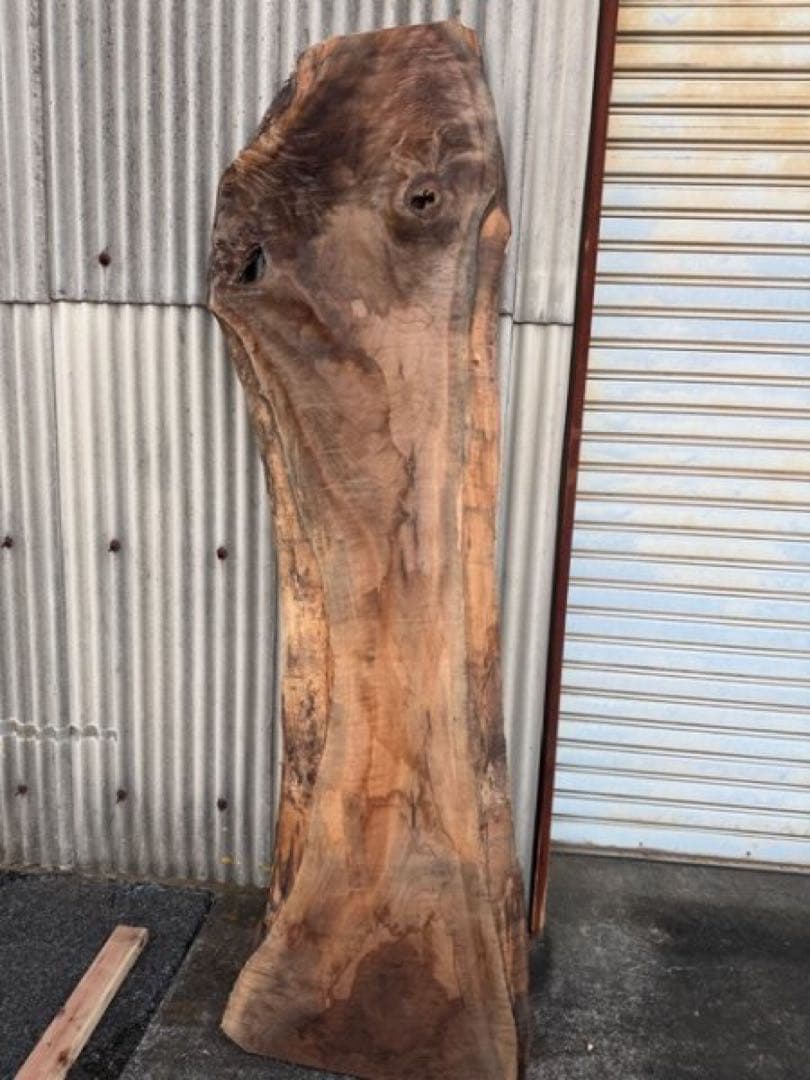 ごんちー送料込ウ文）銘木ブラックウォールナット　杢　テーブルカウンター