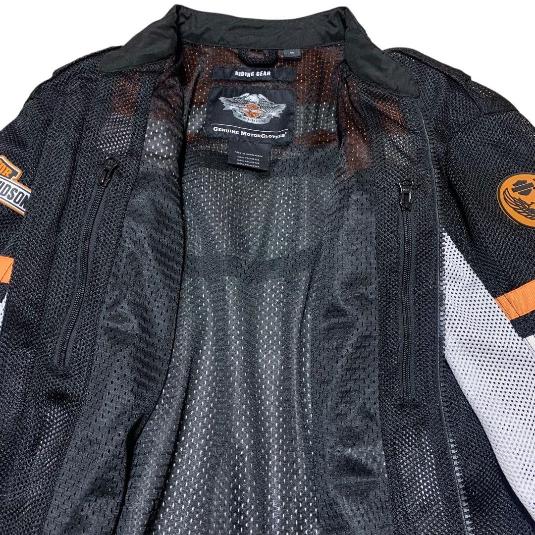 Harley-Davidson ジャケット メッシュ【M】ワッペン 刺繍