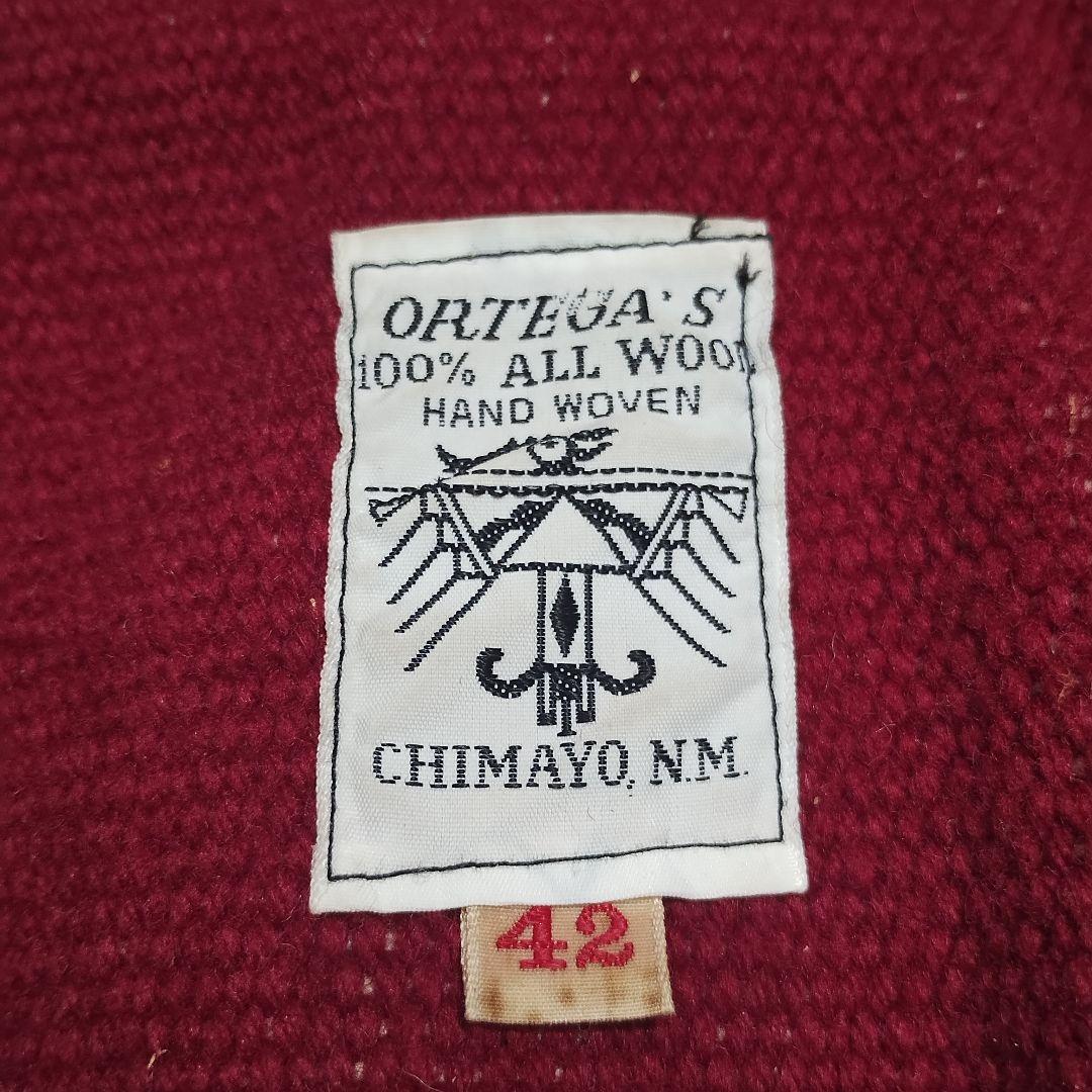 2/11日限定価格【ORTEGA'S】オルテガ チマヨジャケット ワインレッド