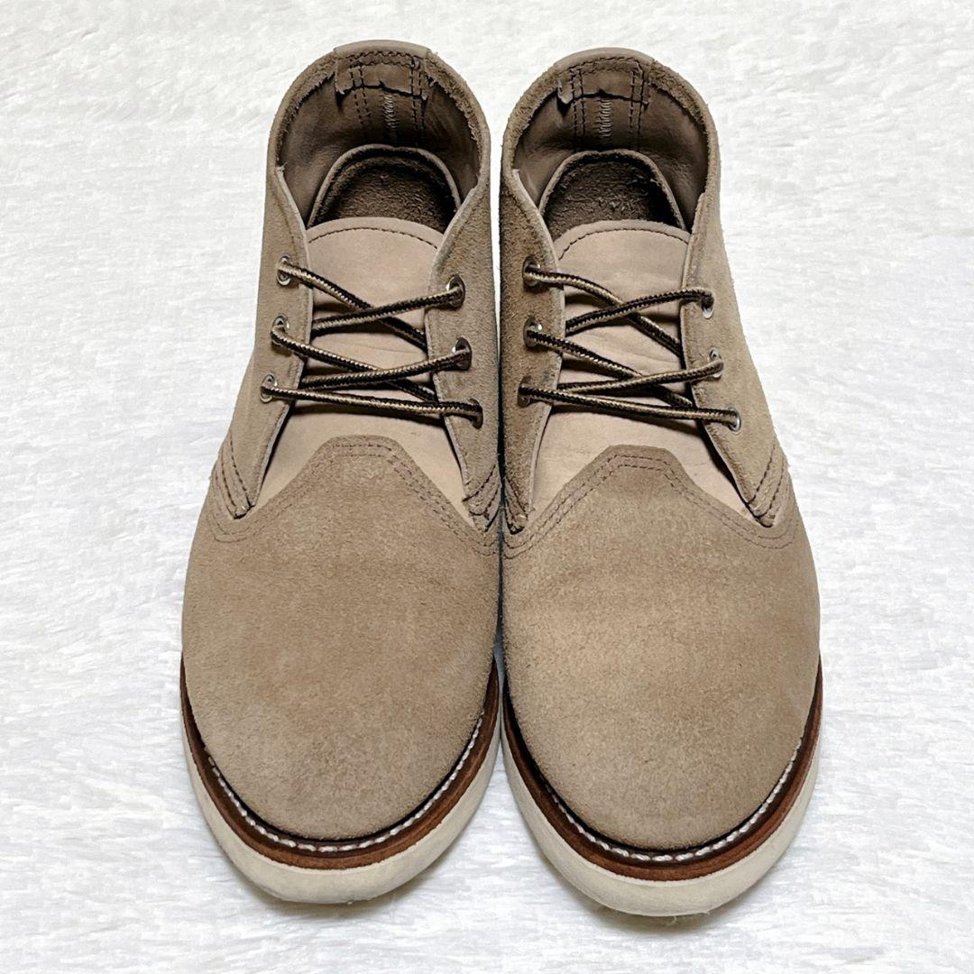 【極美品】レッドウィング 3143 ワークチャッカブーツ スエード 26cm