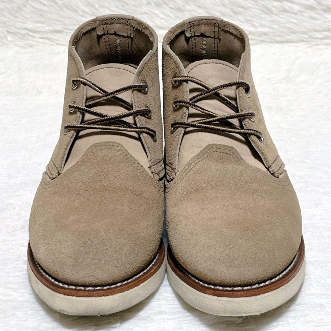【極美品】レッドウィング 3143 ワークチャッカブーツ スエード 26cm