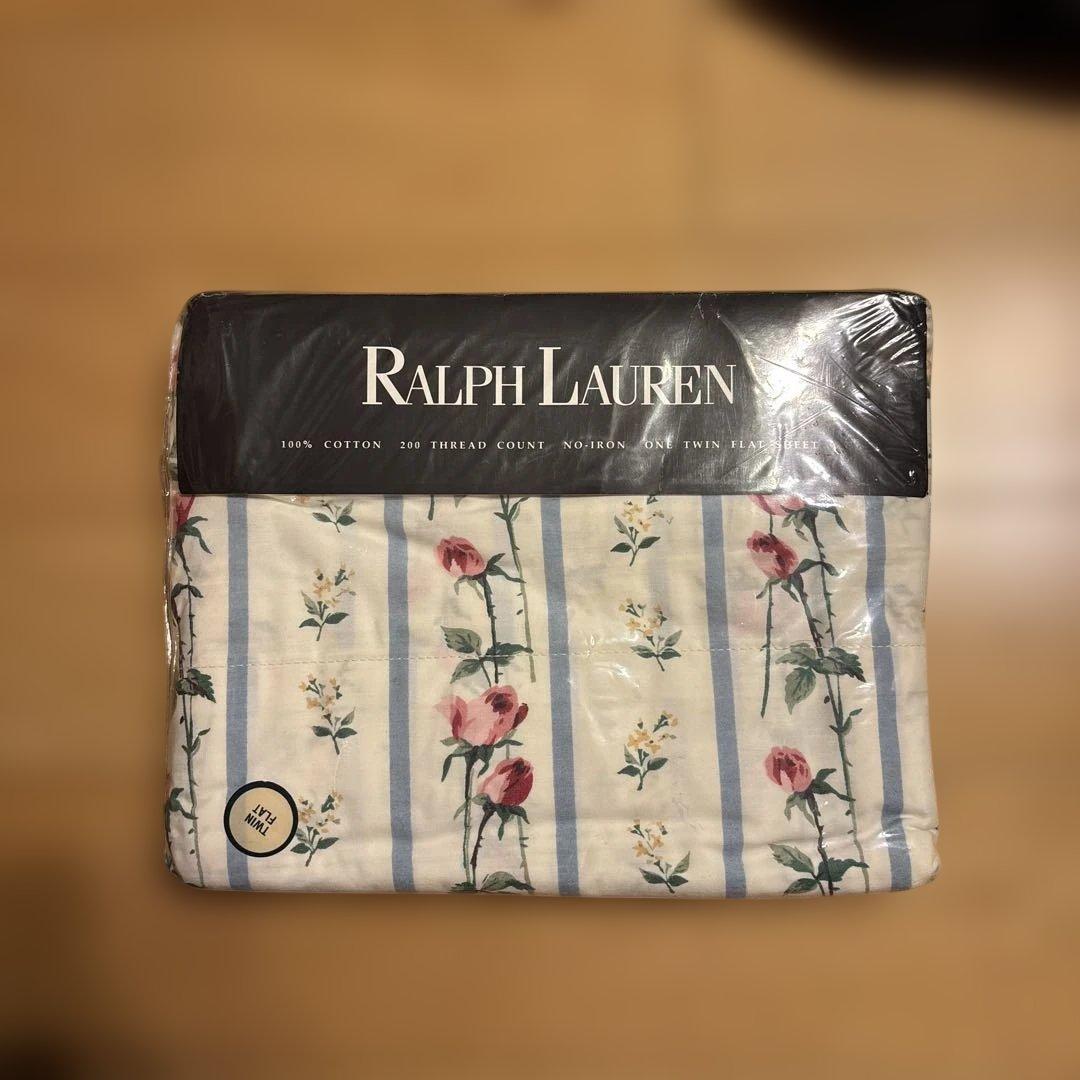 Ralph Lauren 花柄シングルフラットシーツ