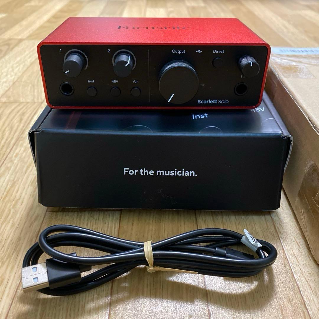 DTM・DAW Focusrite Scarlett solo gen4