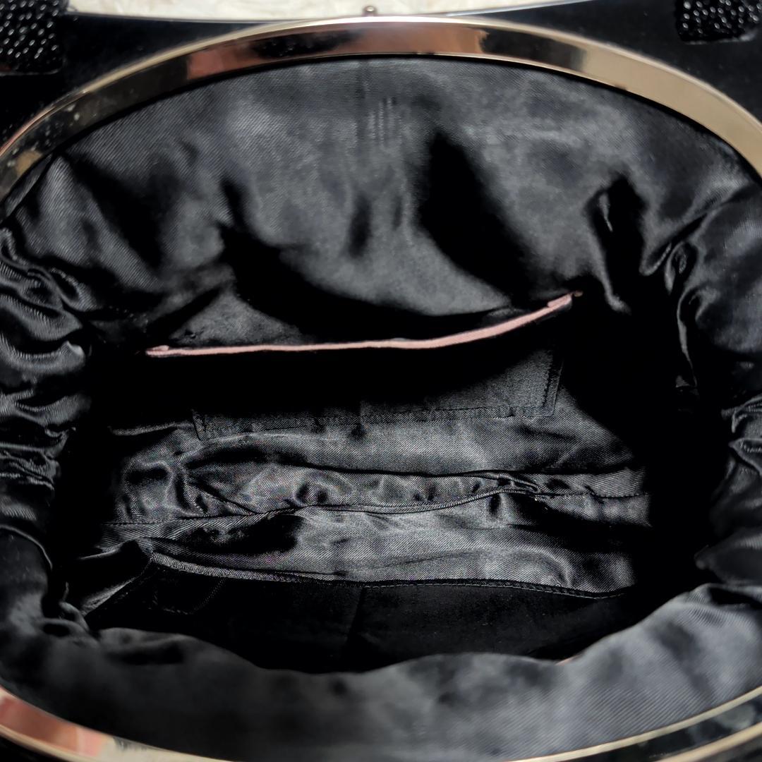 美品！　ビーズバッグ　手刺繍 花　カラフル　鮮やか　和装