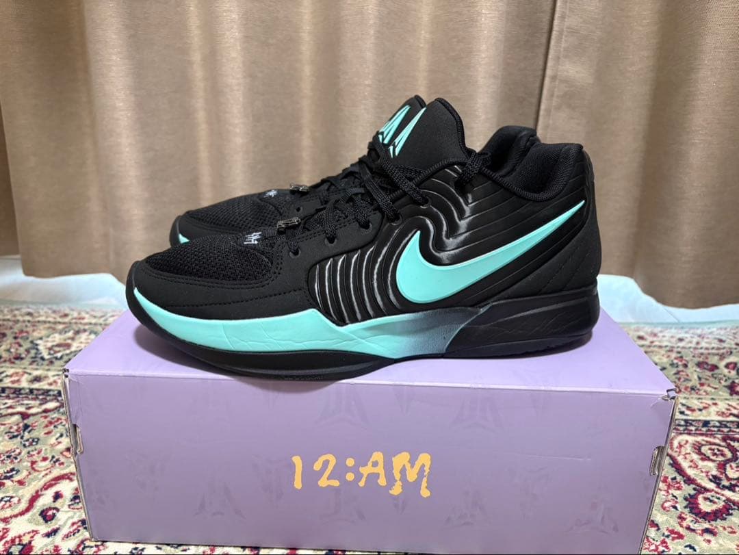 バスケットボールシューズ ジャ2ブラック/ミント 12 ティファニー