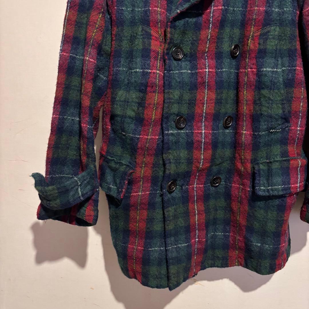 コムデギャルソン　オム　Pコート　チェックSS