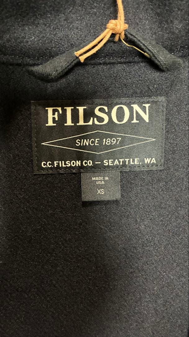 FILSON ブラック ウールコート 新品タグ付き