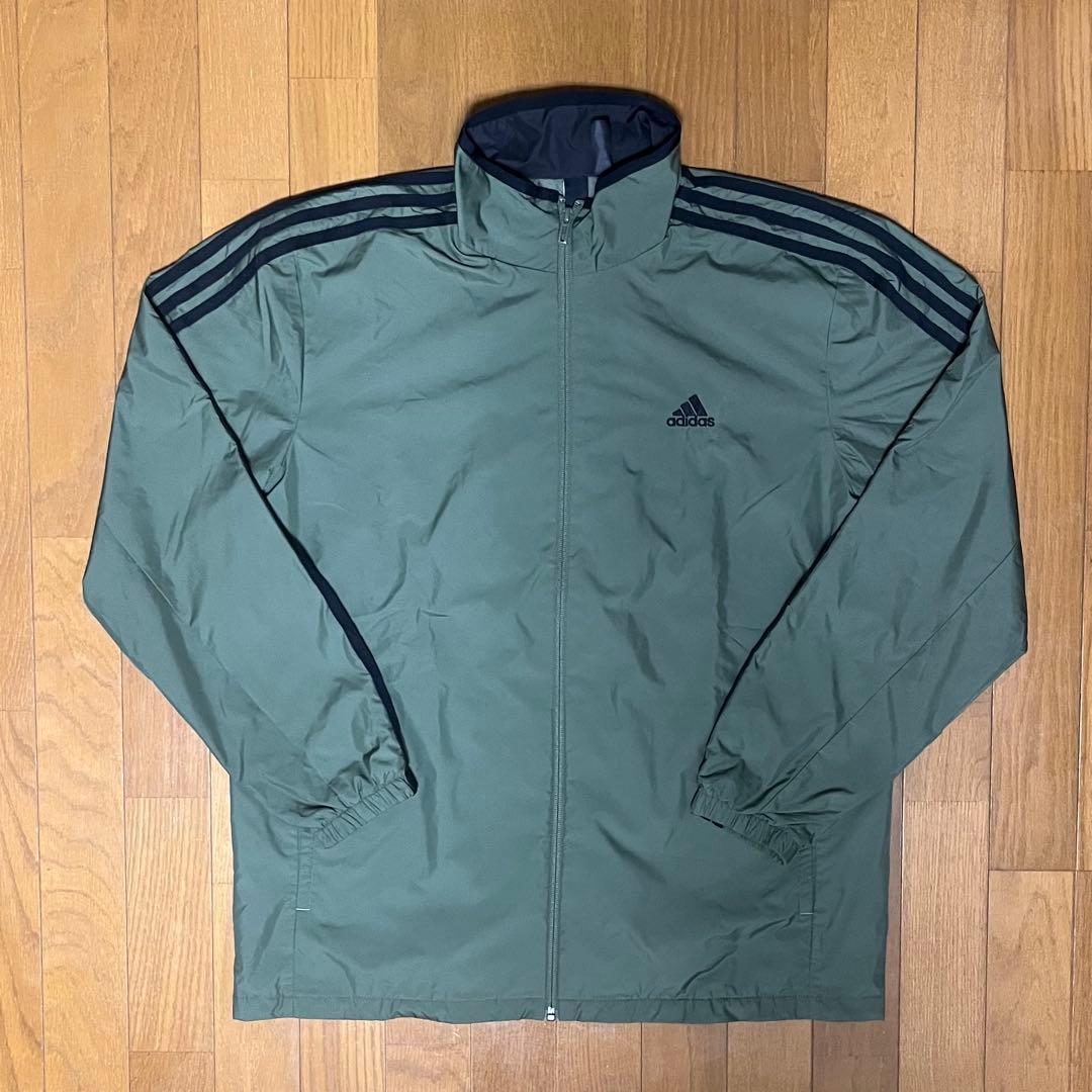 adidas ウィンドブレーカー上下セット 黒 オリーブ