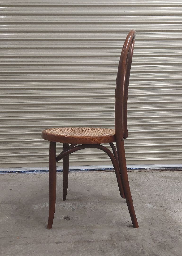 ヴィンテージ レトロ 秋田木工 ベントウッドチェア 曲木チェア 藤編み カフェ