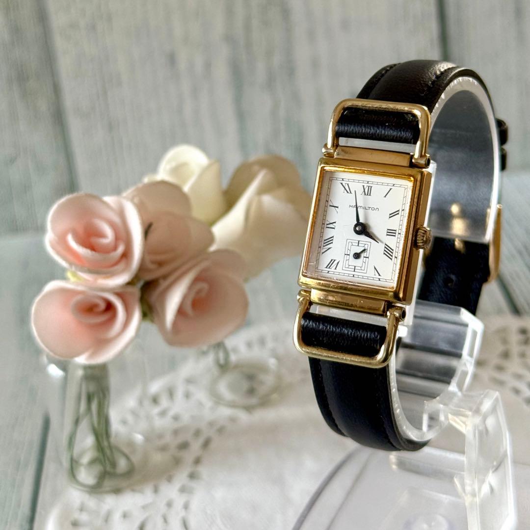 【電池交換済】HAMILTON 腕時計 ハミルトン ウィルシャー 6196A 白