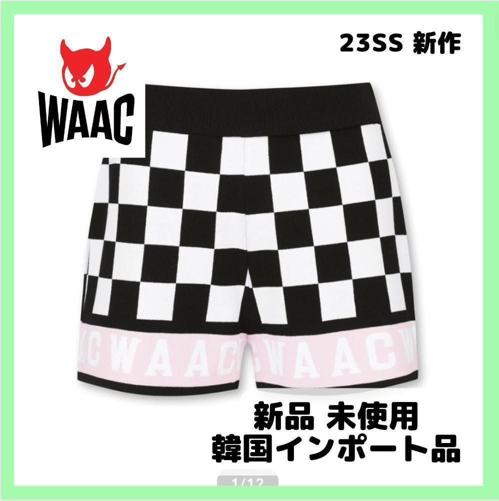 23SS 新作商品　韓国ゴルフブランド　WAAC ニットパンツ　韓国インポート