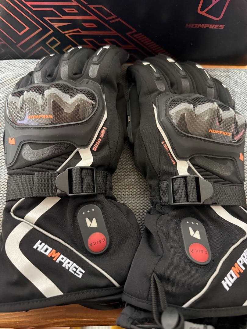 Hompres 電熱グローブ カーボンナノチューブ急速発熱 バイク グローブ S