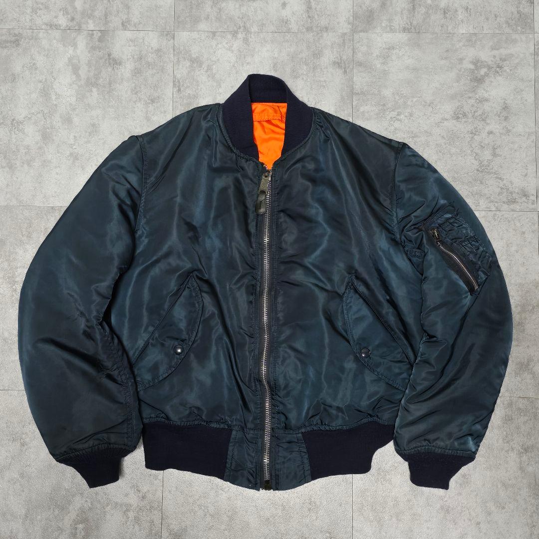 80s USA製 ALPHA MA-1 MIL-J-82790J IDEAL M